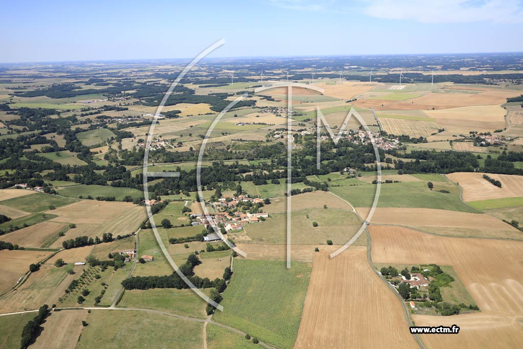 Photo arienne de Sainte-Colombe (Chez Bouillaud)