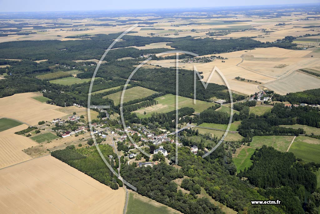 Photo arienne de Azay-sur-Indre