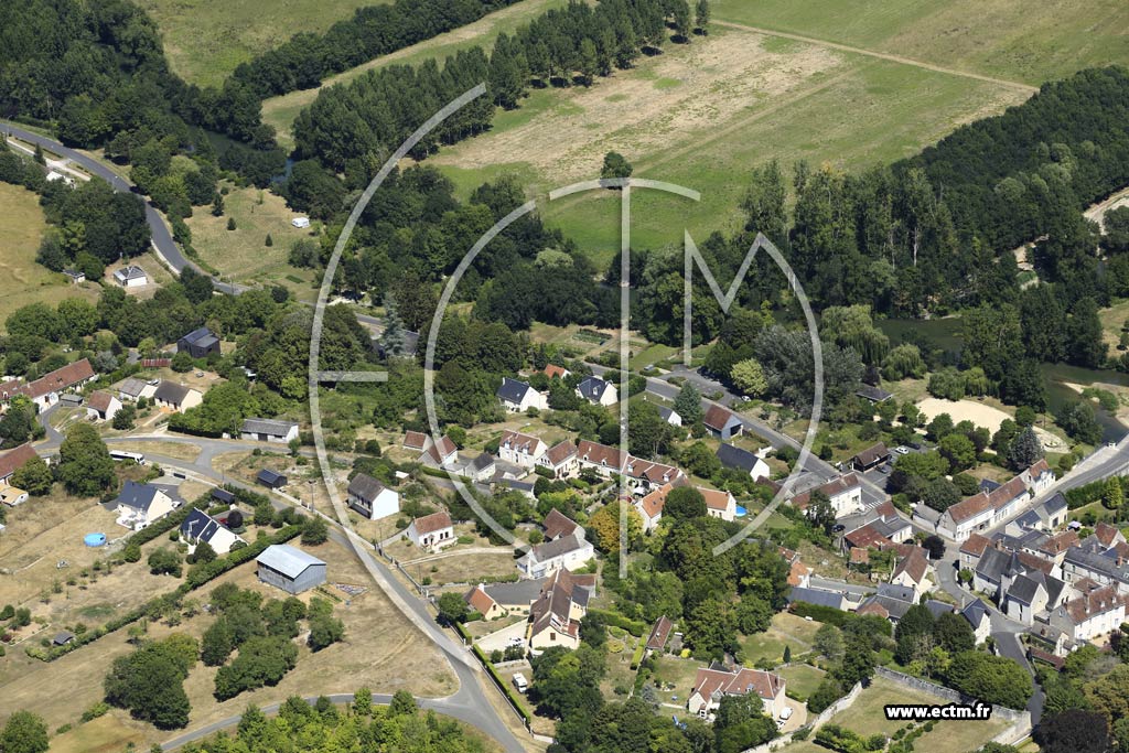 Photo arienne de Azay-sur-Indre