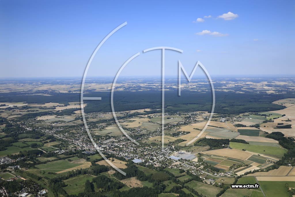 Photo arienne de Beaulieu-ls-Loches
