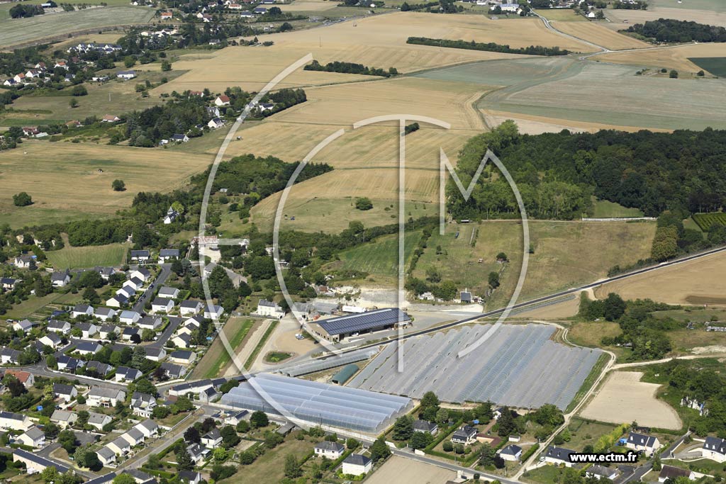 Photo arienne de Beaulieu-ls-Loches