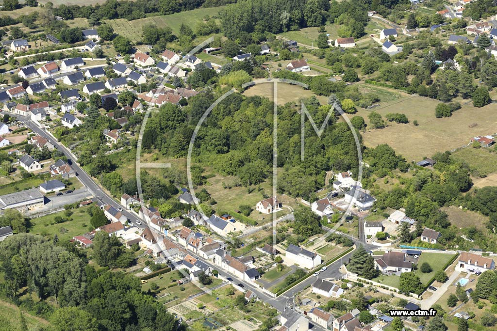 Photo arienne de Beaulieu-ls-Loches