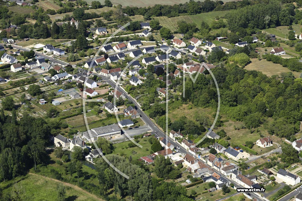 Photo arienne de Beaulieu-ls-Loches