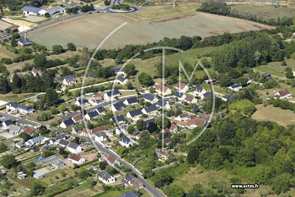 Photo arienne de Beaulieu-ls-Loches