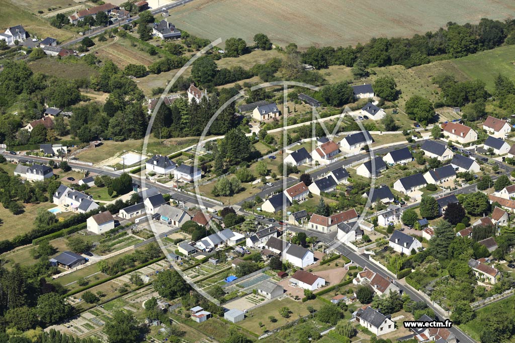 Photo arienne de Beaulieu-ls-Loches