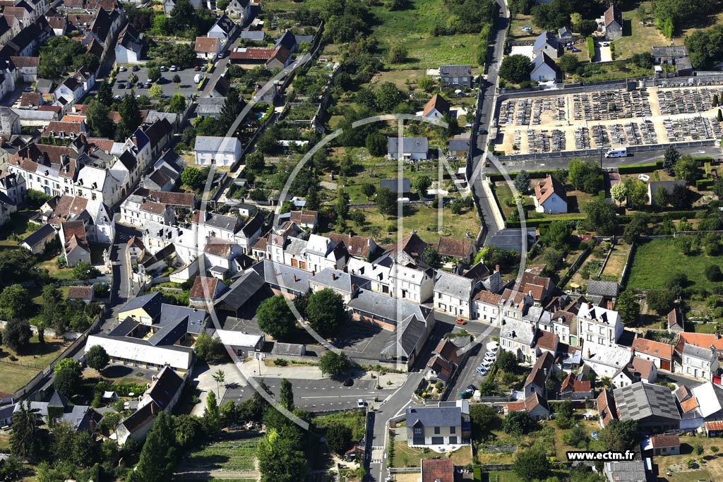 Photo arienne de Beaulieu-ls-Loches