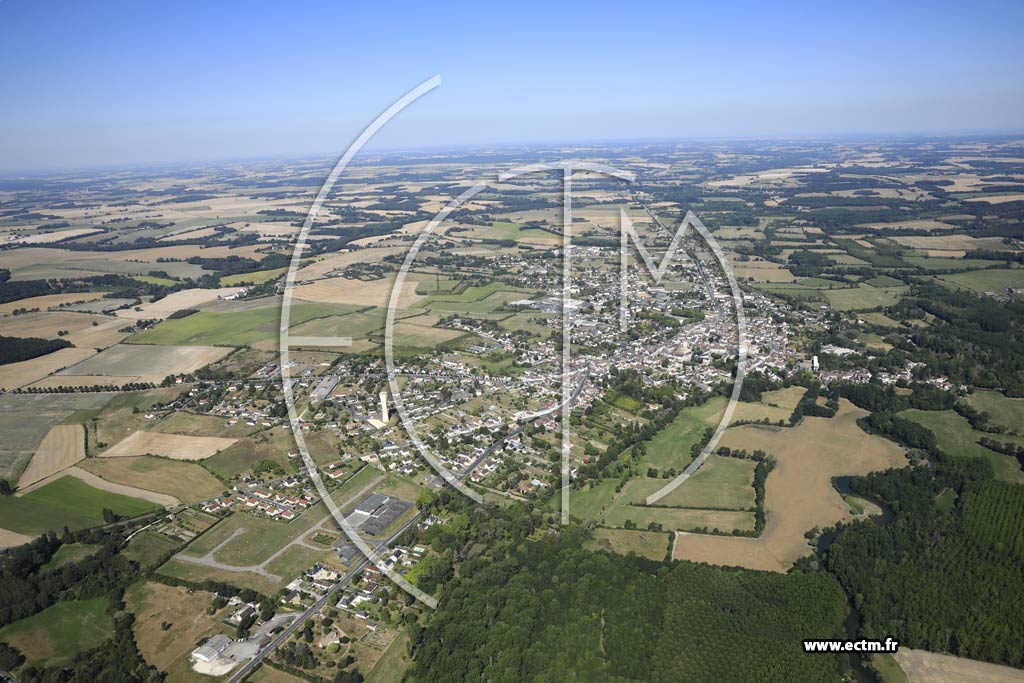 Photo arienne de Chtillon-sur-Indre
