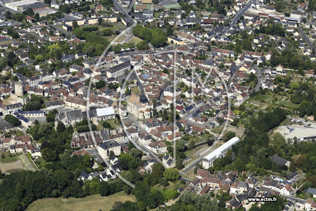 Photo arienne de Chtillon-sur-Indre