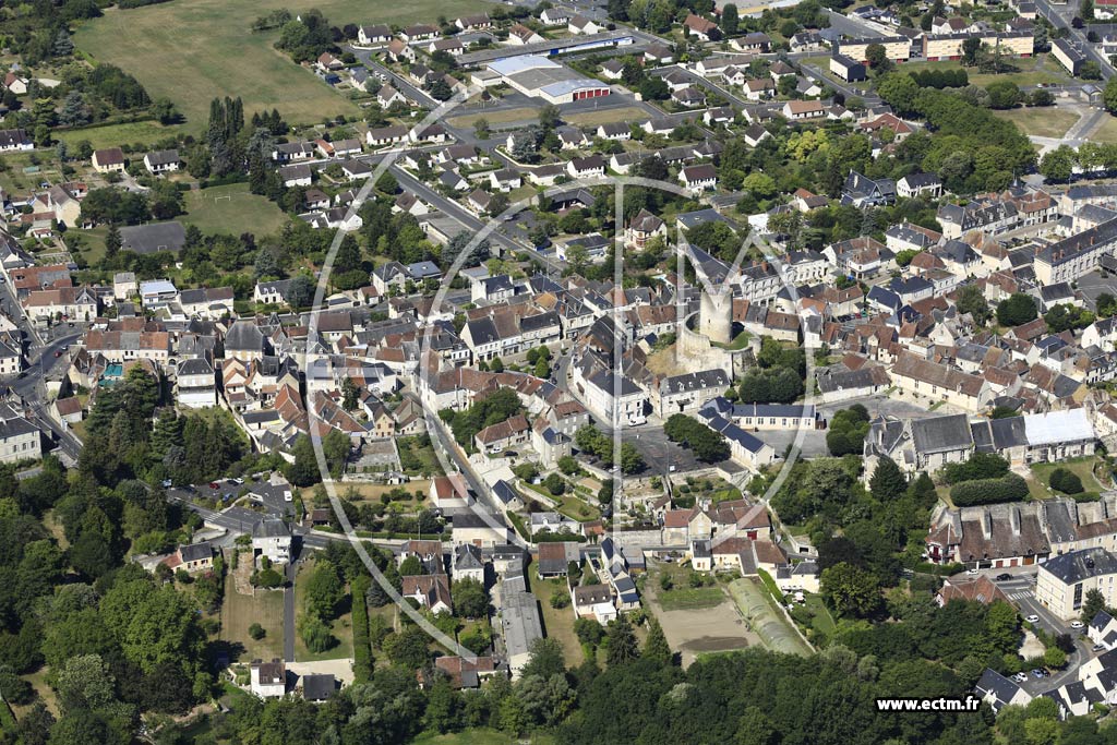 Photo arienne de Chtillon-sur-Indre