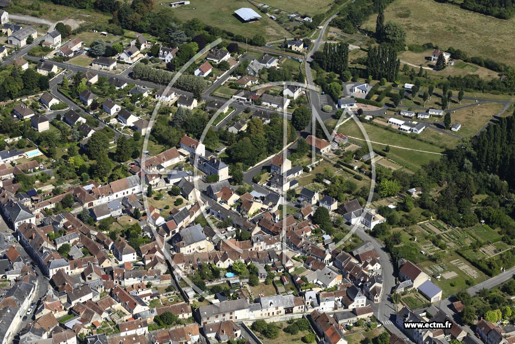 Photo arienne de Chtillon-sur-Indre