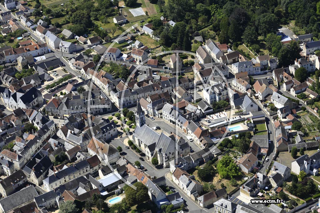 Photo arienne de Ligueil