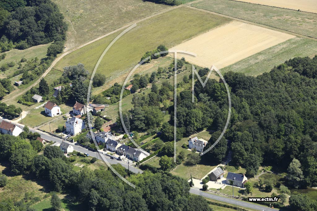 Photo arienne de Loch-sur-Indrois