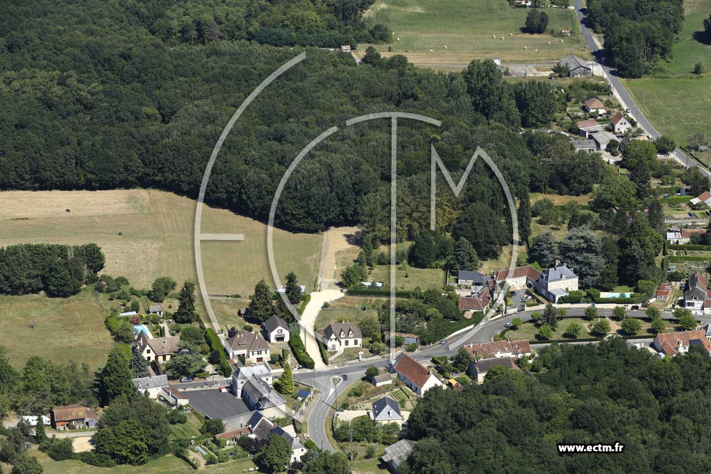 Photo arienne de Loch-sur-Indrois