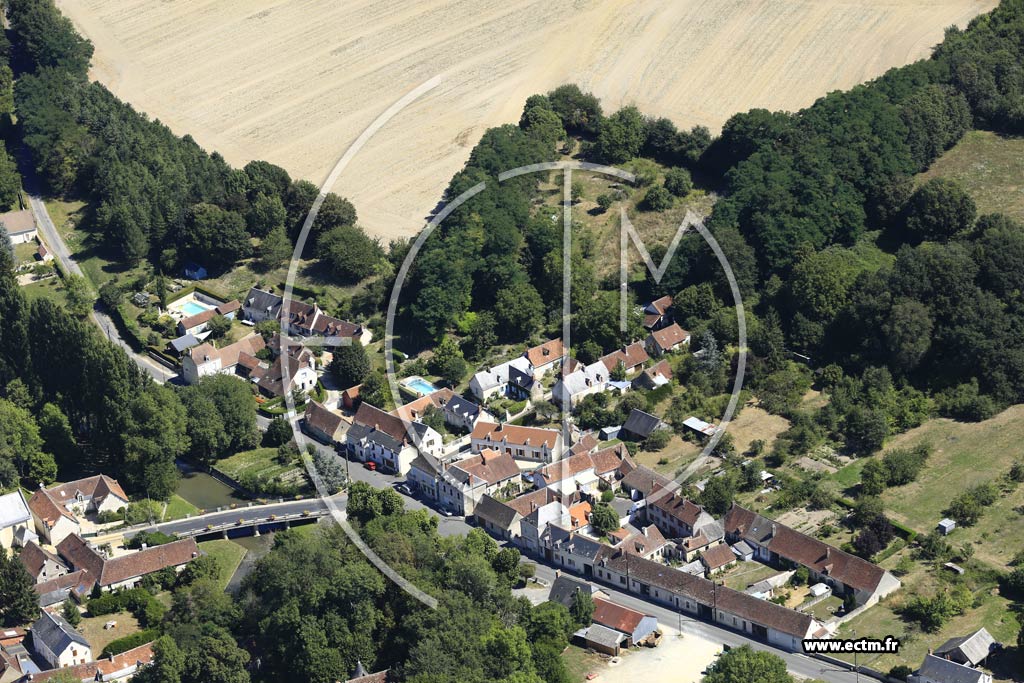 Photo arienne de Loch-sur-Indrois