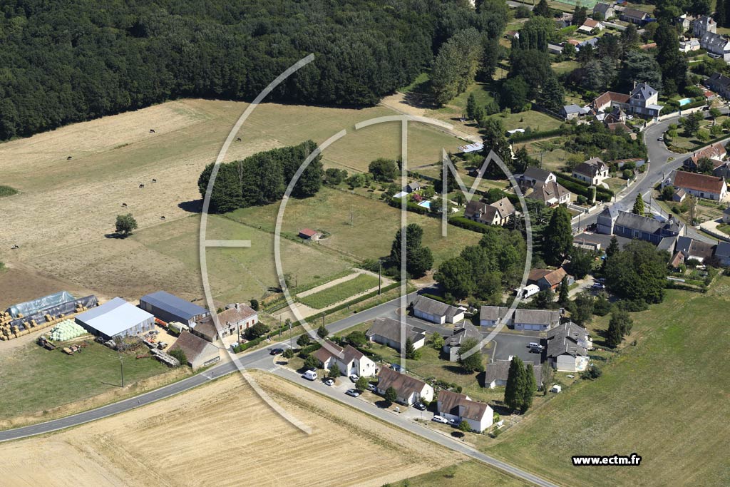 Photo arienne de Loch-sur-Indrois