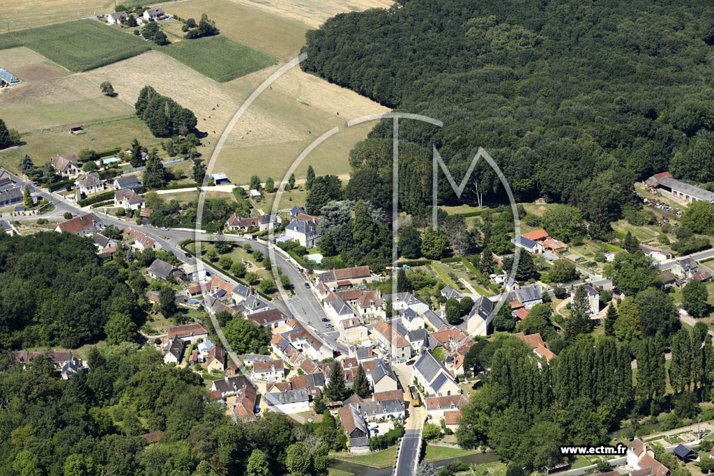 Photo arienne de Loch-sur-Indrois