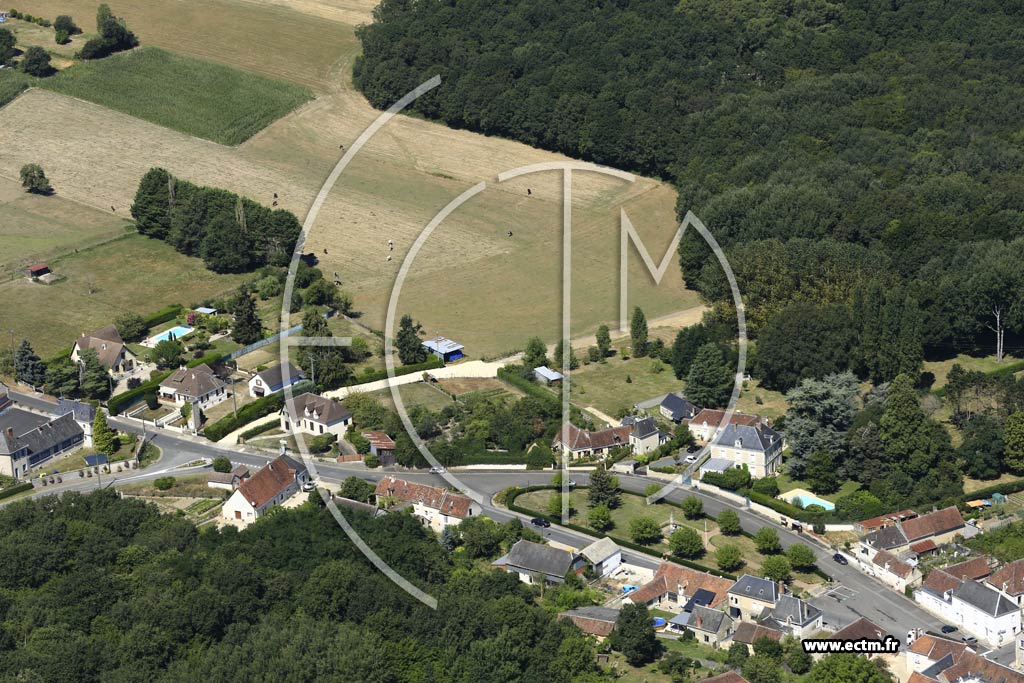Photo arienne de Loch-sur-Indrois