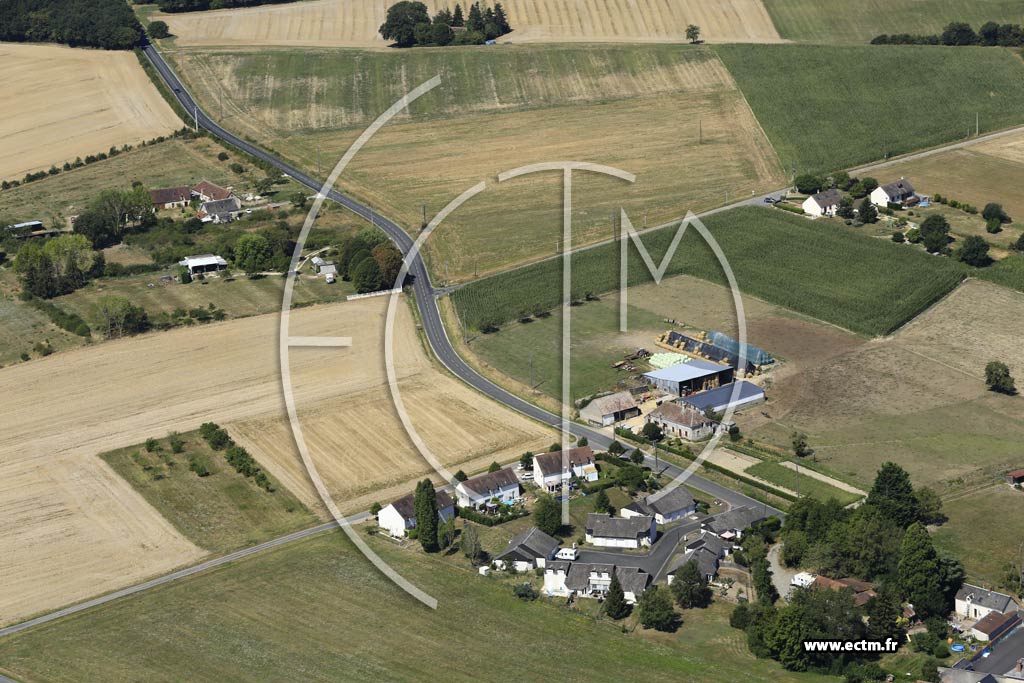 Photo arienne de Loch-sur-Indrois