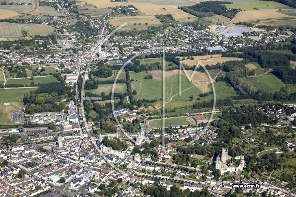 Photo arienne de Loches
