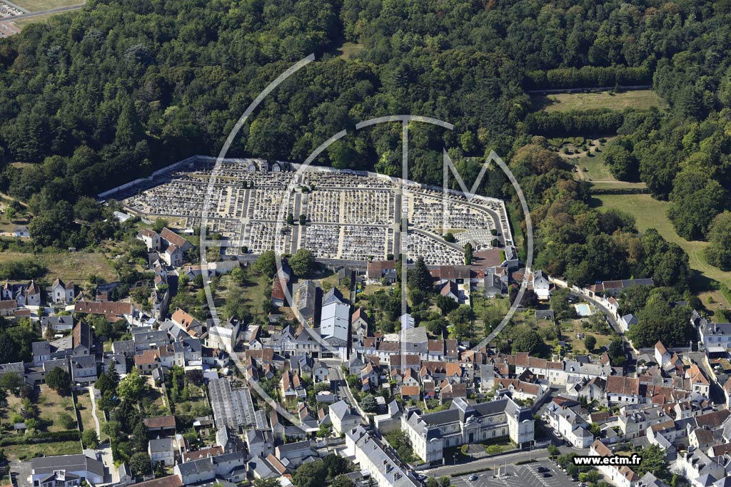 Photo arienne de Loches