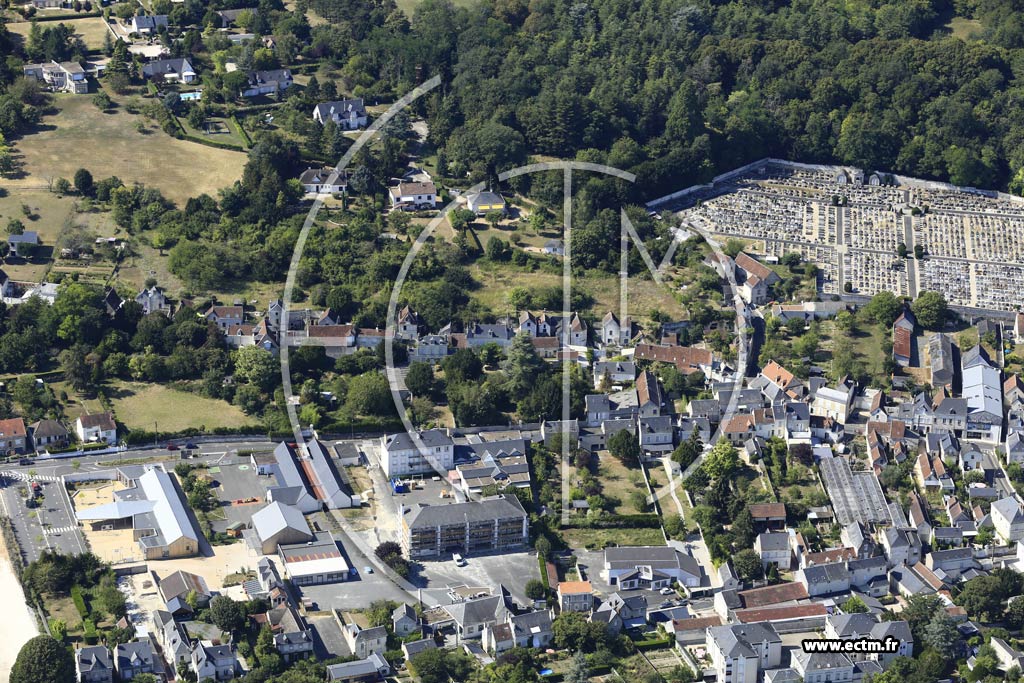 Photo arienne de Loches