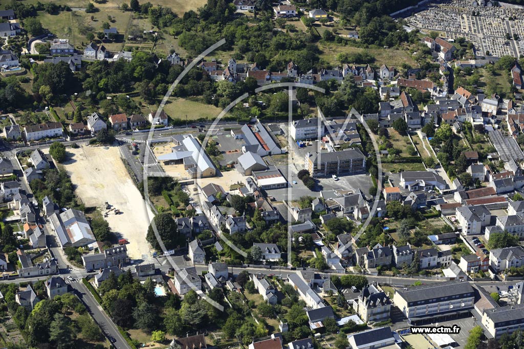 Photo arienne de Loches