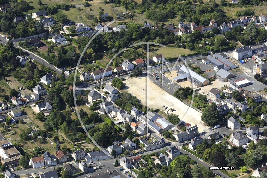 Photo arienne de Loches