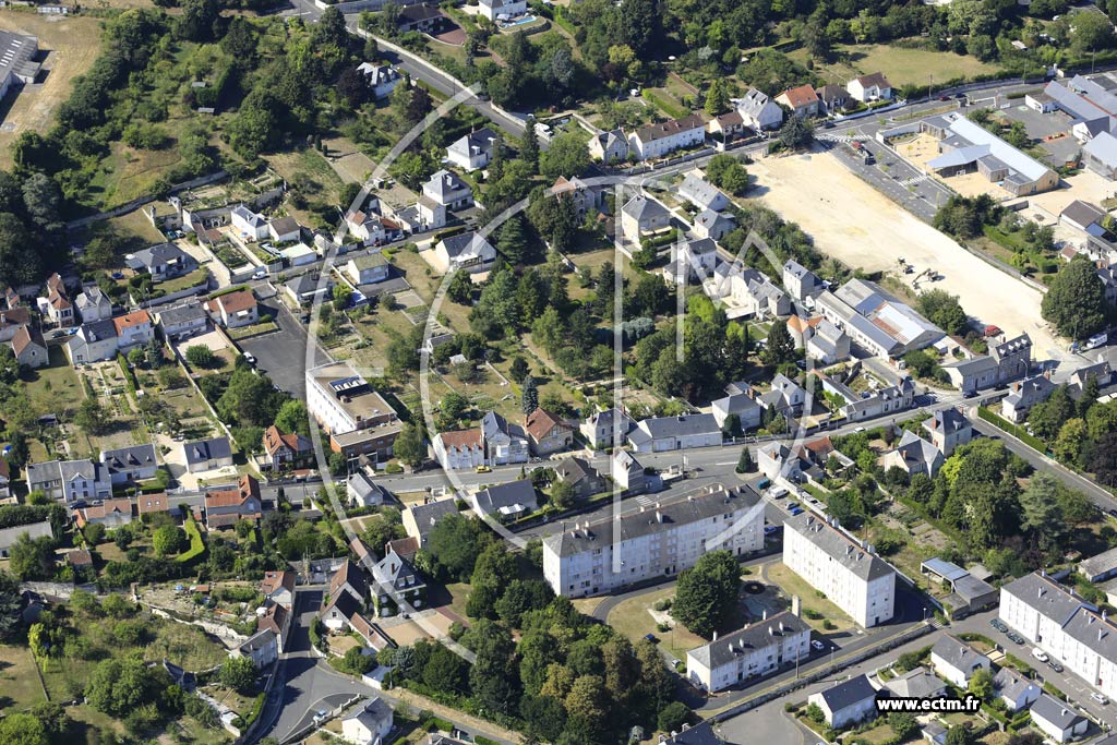 Photo arienne de Loches
