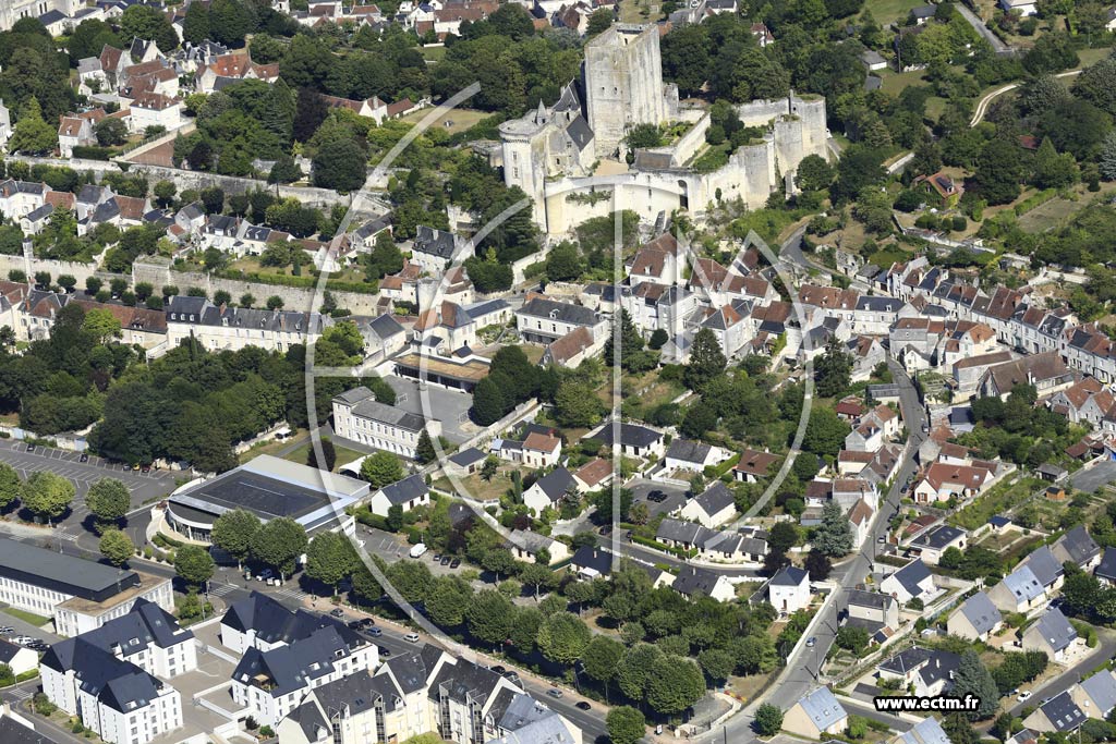 Photo arienne de Loches