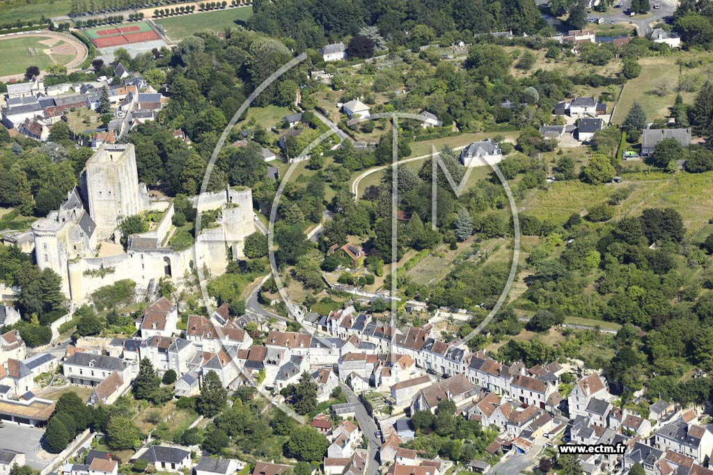 Photo arienne de Loches