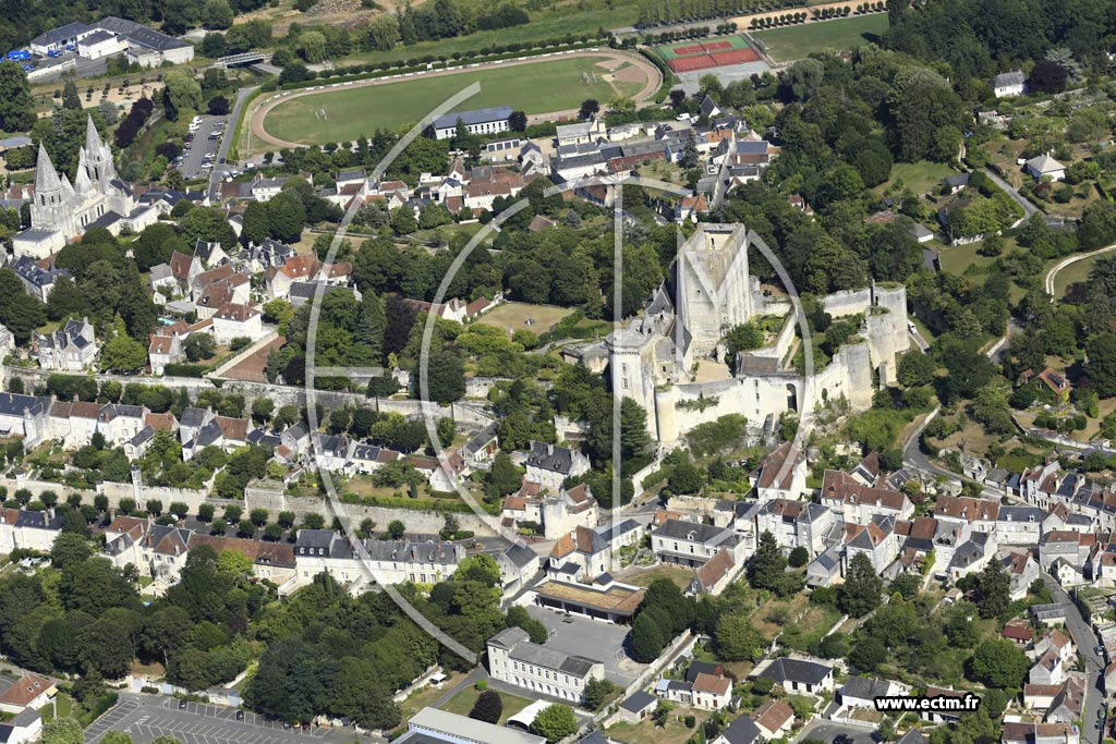 Photo arienne de Loches