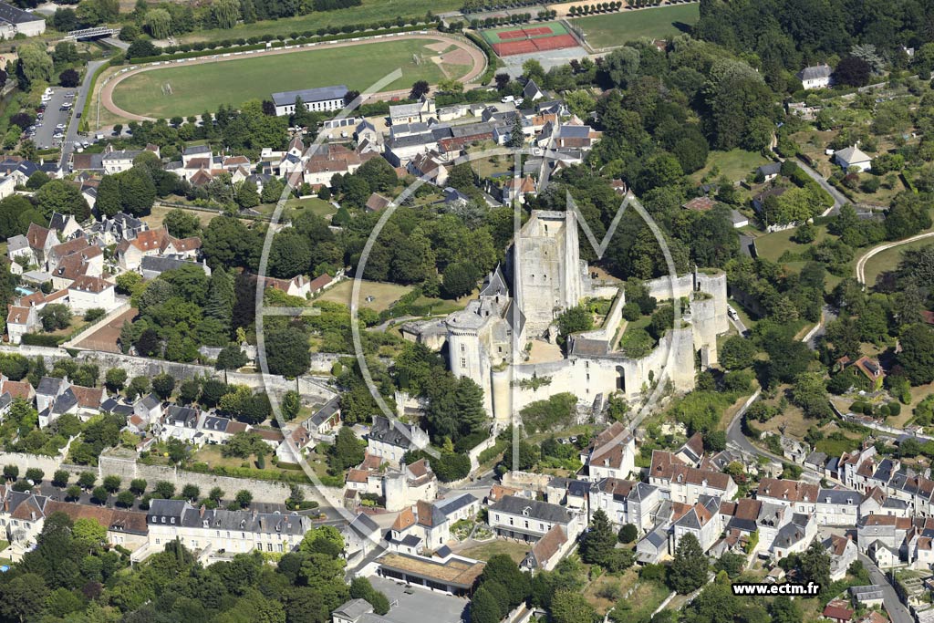 Photo arienne de Loches
