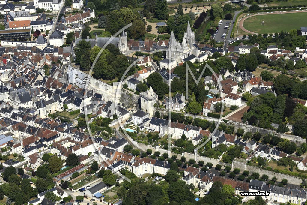 Photo arienne de Loches