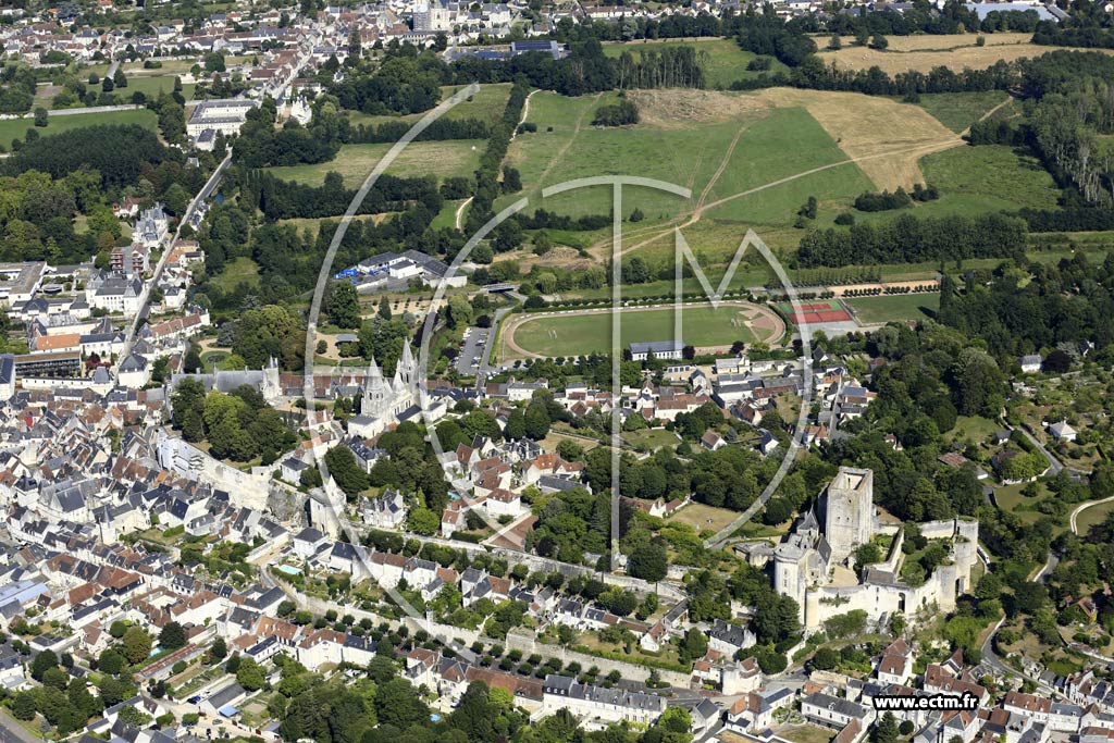 Photo arienne de Loches