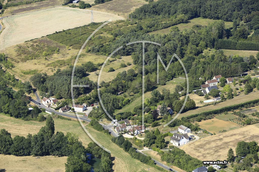 Photo arienne de Loches (la Cave Morinet)