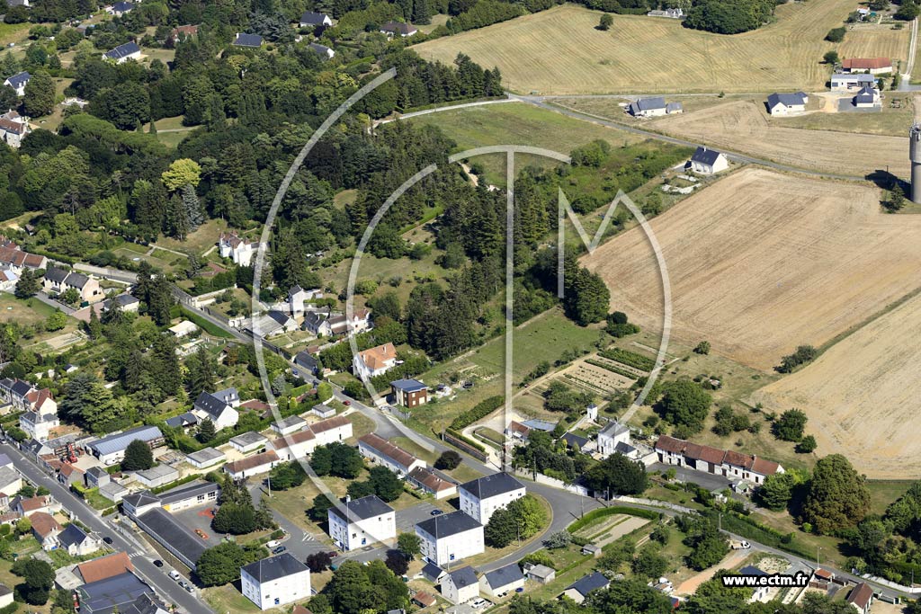 Photo arienne de Loches (la Pouletterie)