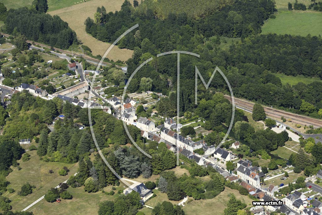 Photo arienne de Loches (Vauchignard)