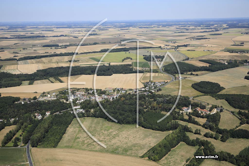 Photo arienne de Saint-Quentin-sur-Indrois