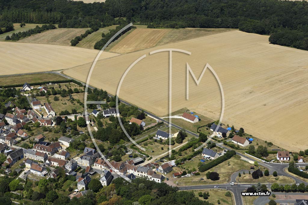 Photo arienne de Saint-Quentin-sur-Indrois