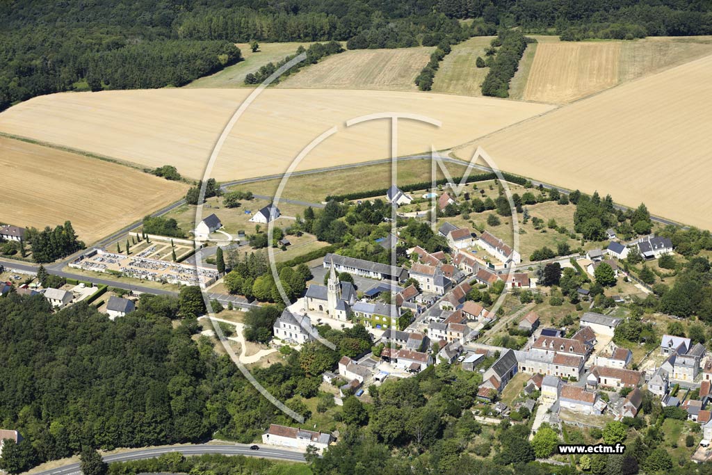Photo arienne de Saint-Quentin-sur-Indrois