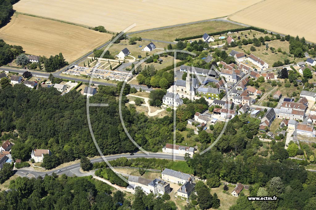 Photo arienne de Saint-Quentin-sur-Indrois