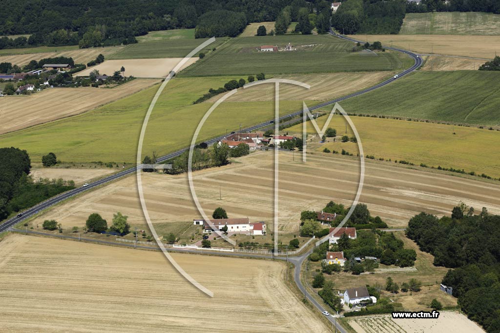 Photo arienne de Saint-Quentin-sur-Indrois (la Pochetterie)