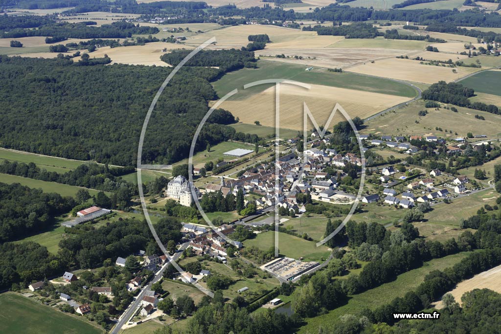 Photo arienne de Verneuil-sur-Indre