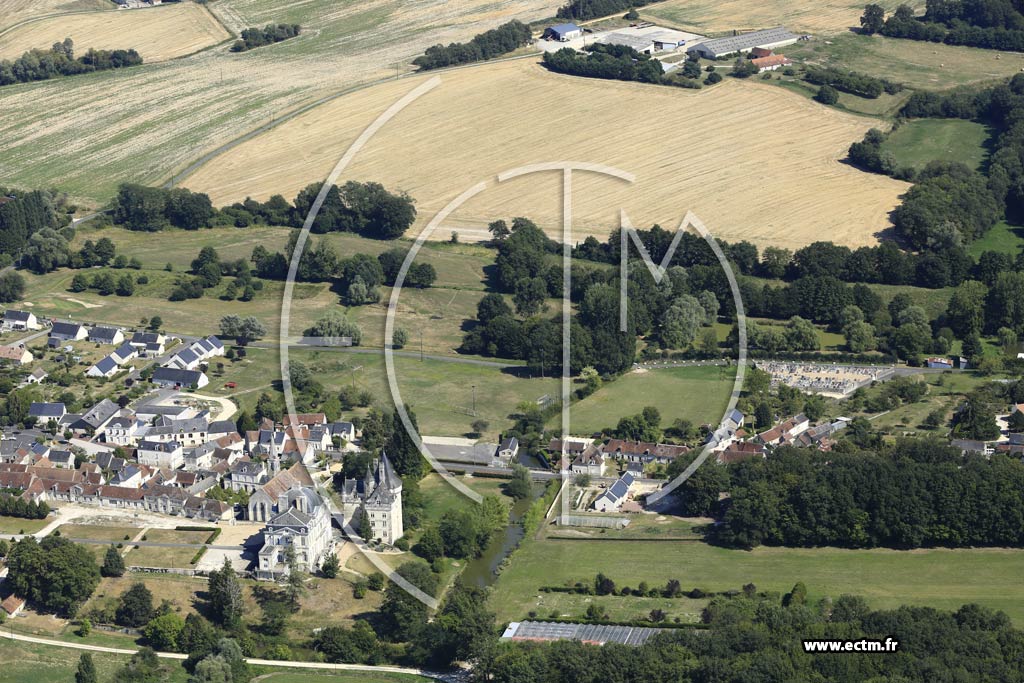 Photo arienne de Verneuil-sur-Indre