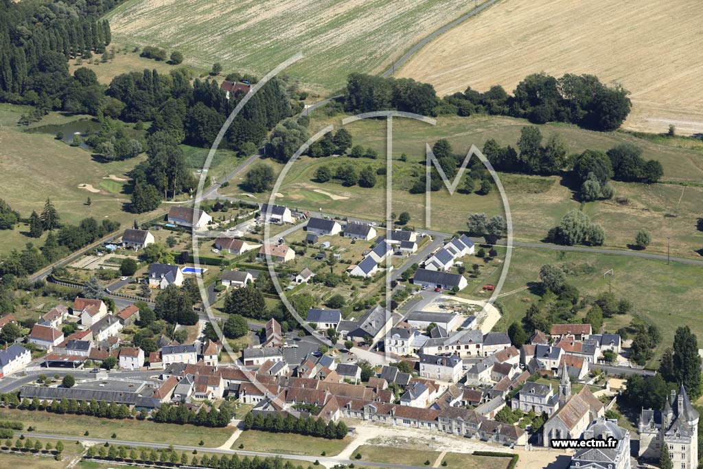 Photo arienne de Verneuil-sur-Indre