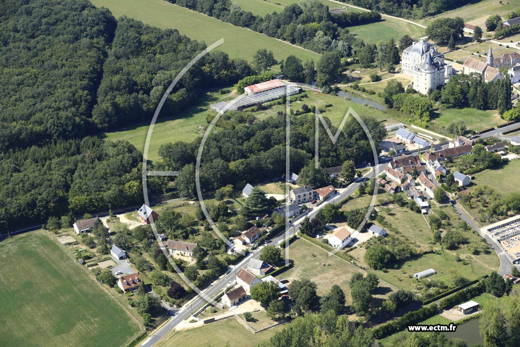 Photo arienne de Verneuil-sur-Indre