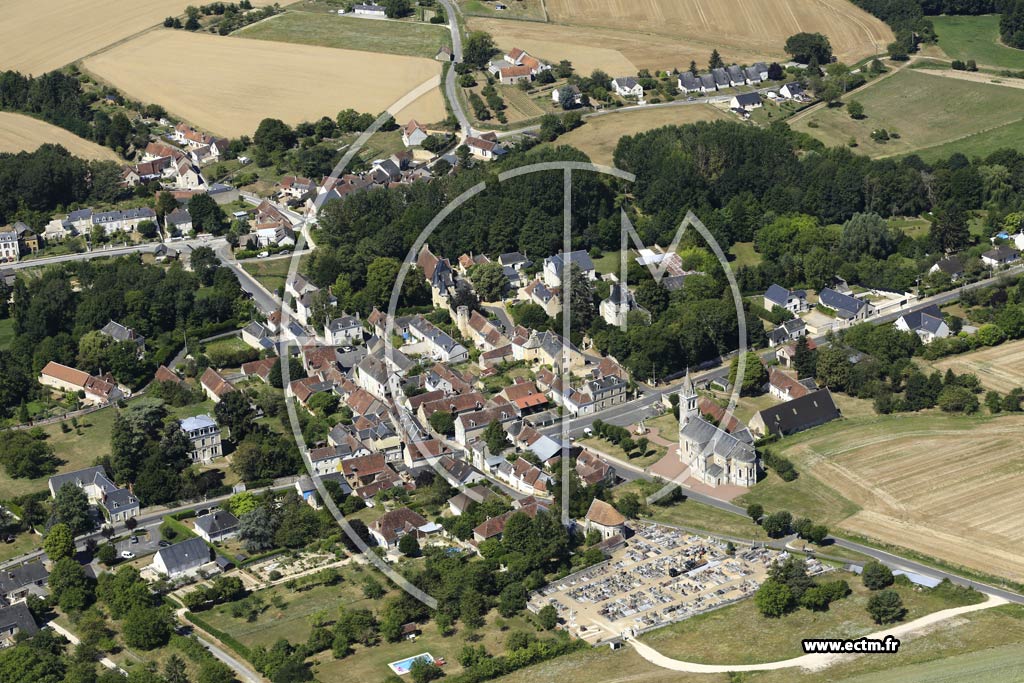 Photo arienne de Villeloin-Coulang