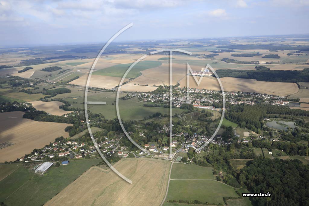 Photo arienne de Bazincourt-sur-Epte