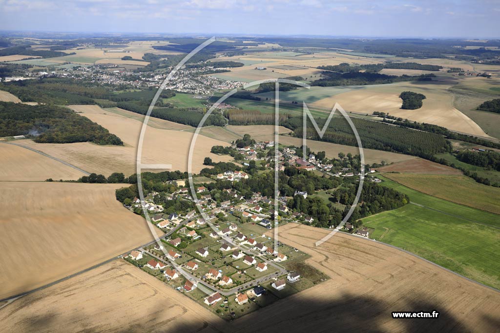 Photo arienne de Bazincourt-sur-Epte (Thierceville)
