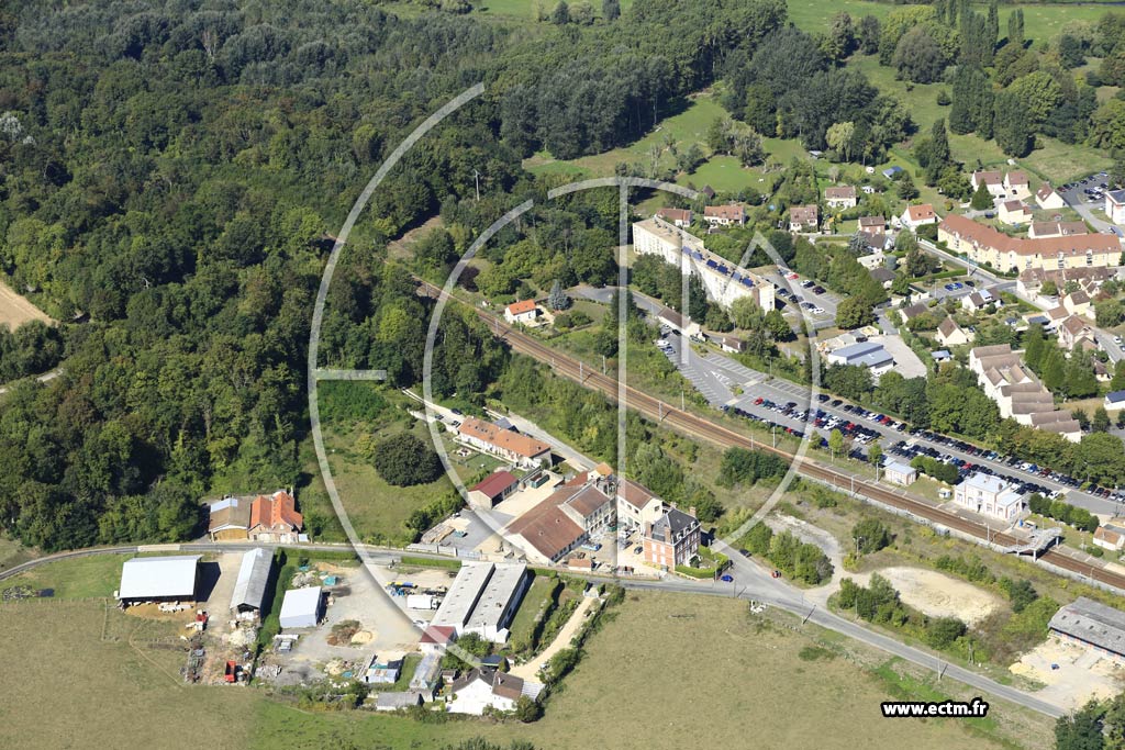 Photo arienne de Chaumont-en-Vexin (l'Aillerie)